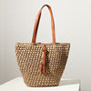 Handmade basket bag with stylish fringe details Skanto