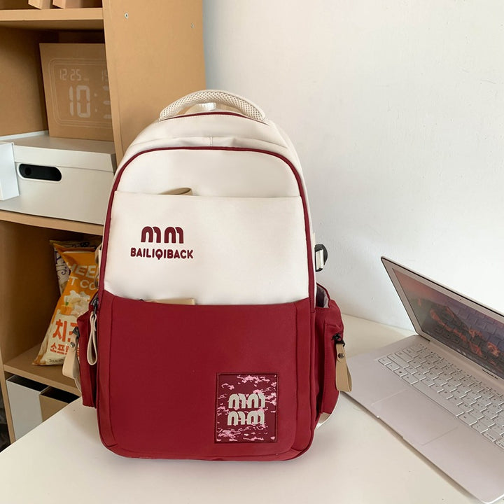 Vanntett multifunksjonell laptop skole ryggsekk