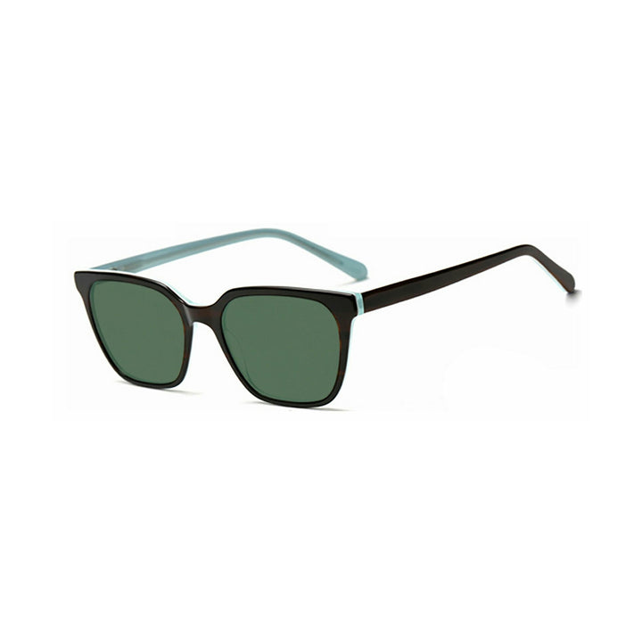 Dame moteframme solbrille med elegant, kvadratisk ramme og UV-beskyttelse Skanto
