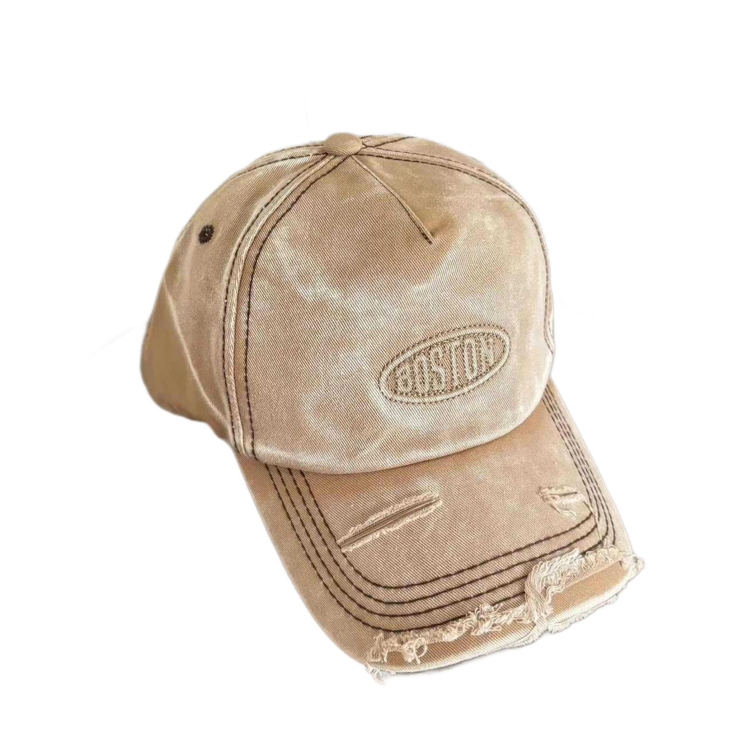 Men's Distressed Denim Effekt Baseball Cap Skanto
