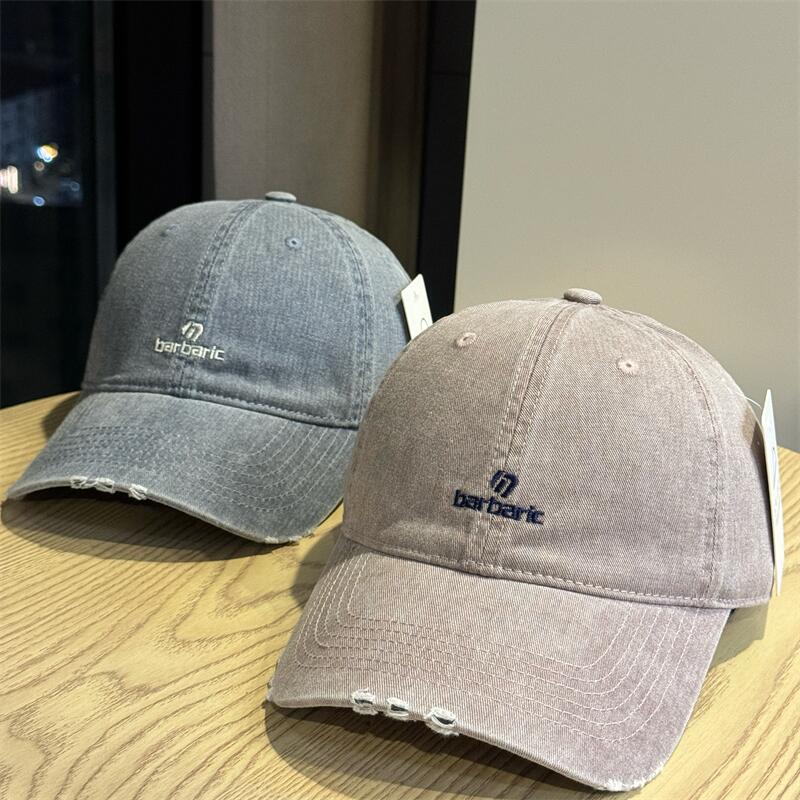 Men's Distressed Cotton Twill Baseball Cap Skanto