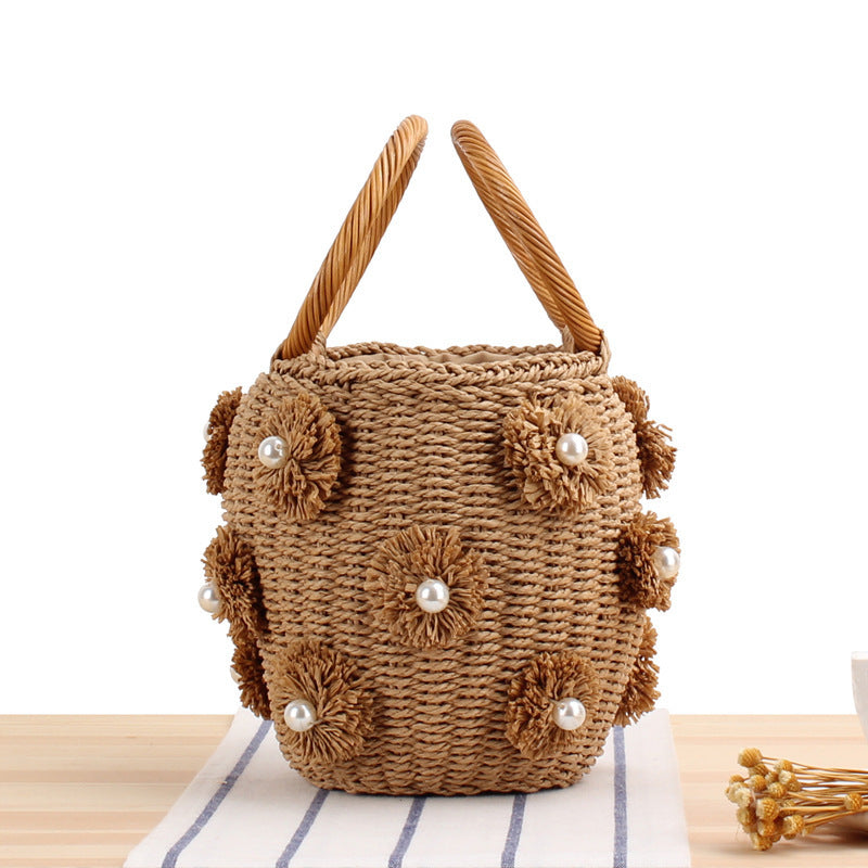 Handbag with unique pearl embellishments Skanto