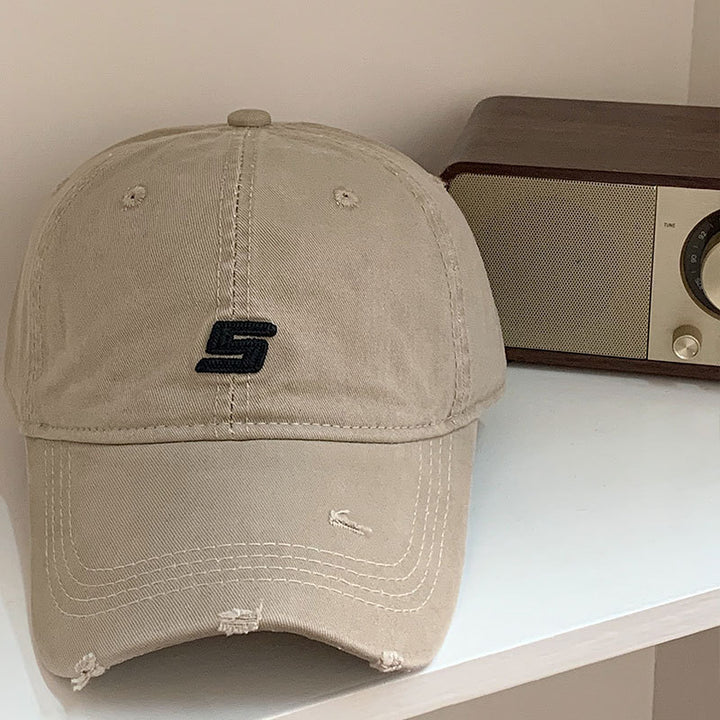 Herre Slitt Bomull Justerbar Baseball Cap Skanto