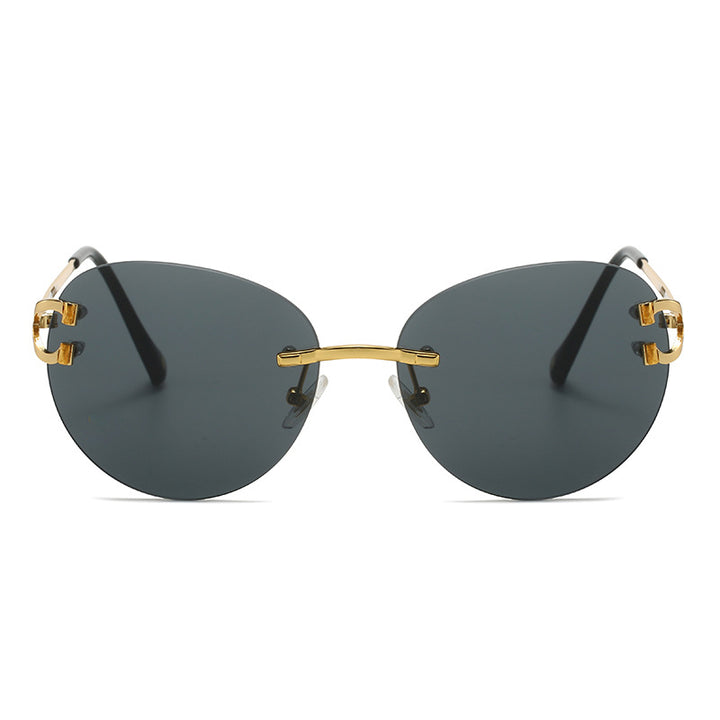 Damer elegant Cat-Eye solbriller med gullsenter og UV-beskyttelse Skanto