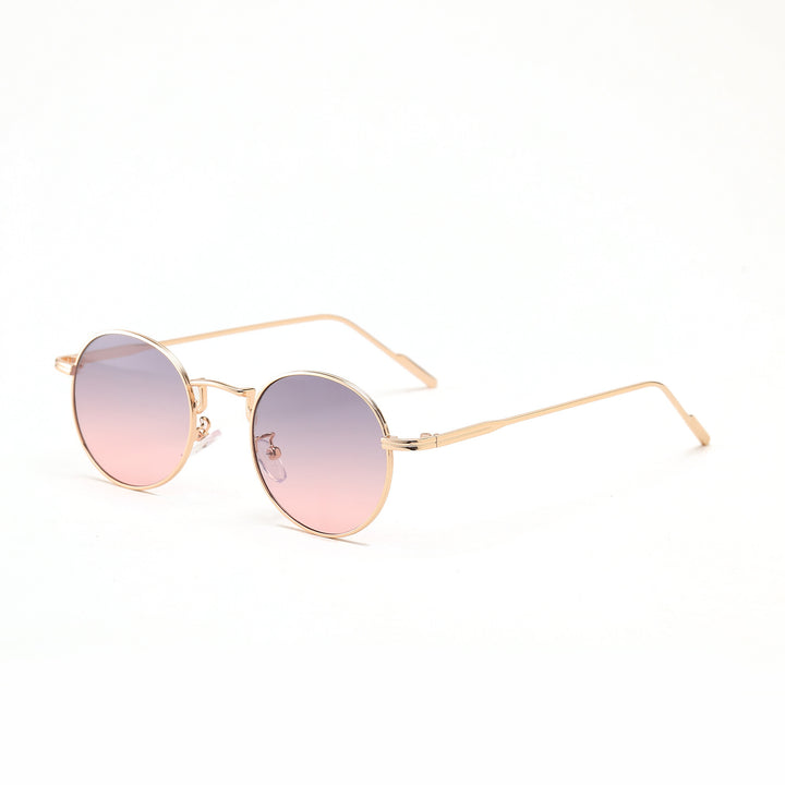 Dame rund modisk solbrille med elegant design Skanto