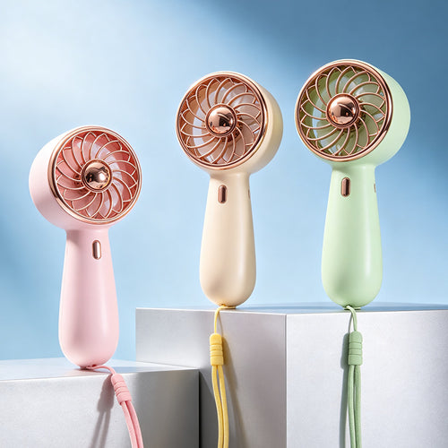 Dame Bærbar Mini-Håndvifte med fleksibel tilta vinkling og ergonomisk design Skanto