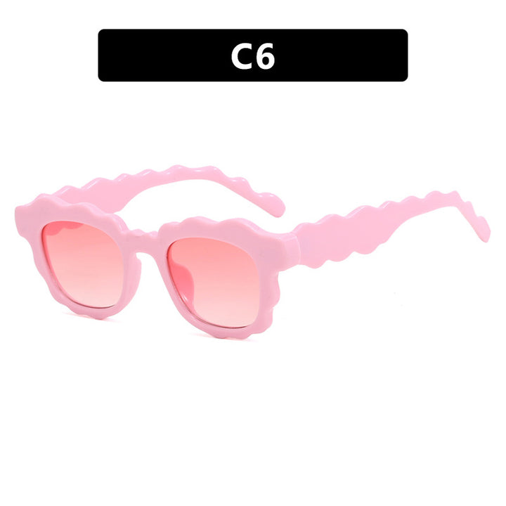 Women's fashionable sunglasses with wave frame Skanto