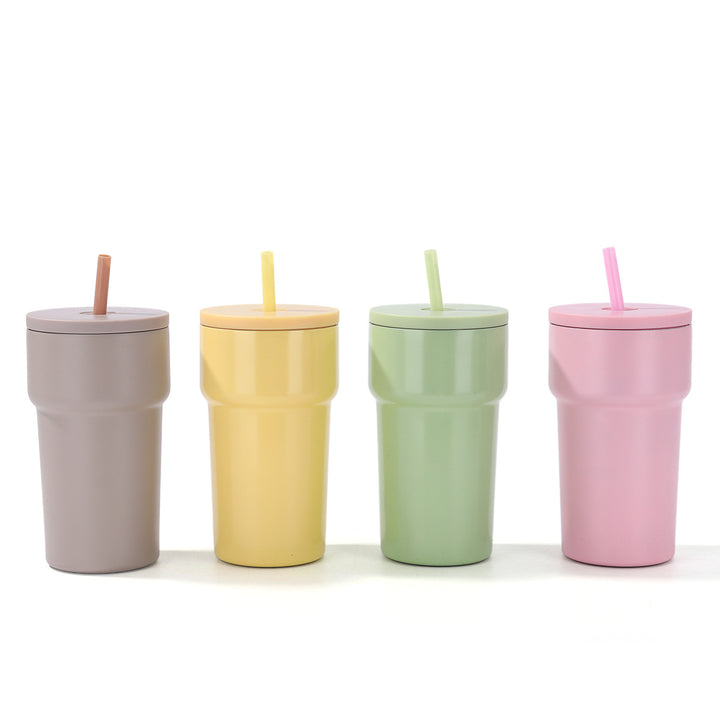 Unisex Isolert Drikkebecher med Støvbeskyttelseslokk og Strå Skanto