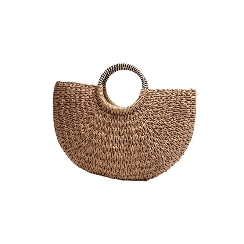 Elegant basket bag with shell decor Skanto