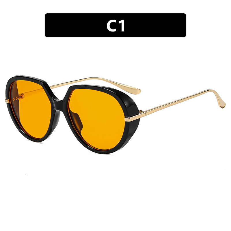 Women's Cat-Eye Sunglasses with Glare-Free UV Protection and Luxurious Metal Frame Skanto