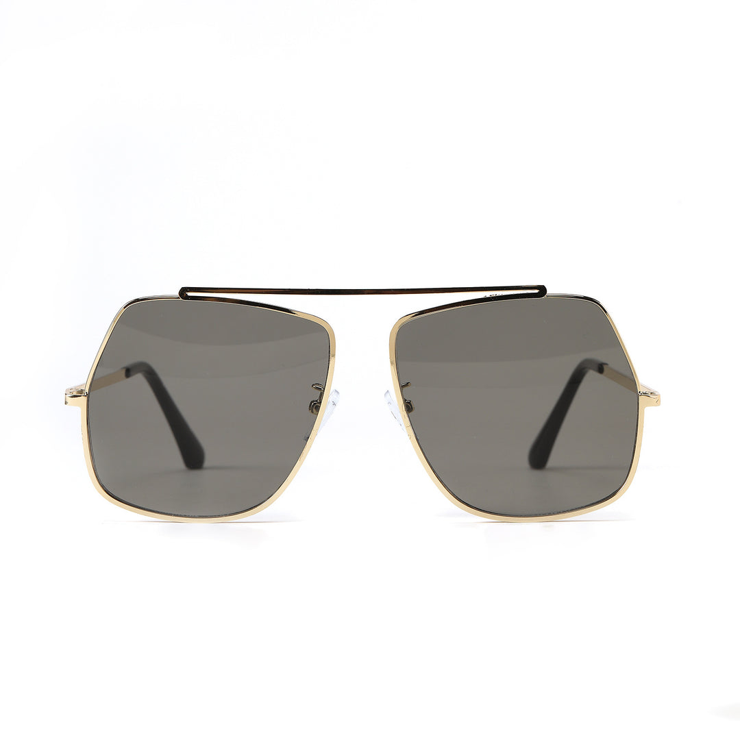Dame polygonal solbrille med elegant, moderne ramme Skanto