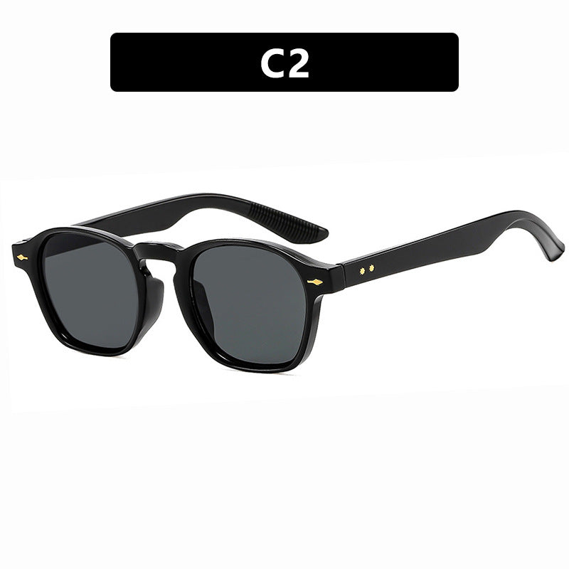 Women's fashionable rectangular glasses with transparent frame Skanto