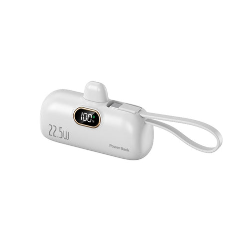 Powerbank med integrert ladekabel Skanto