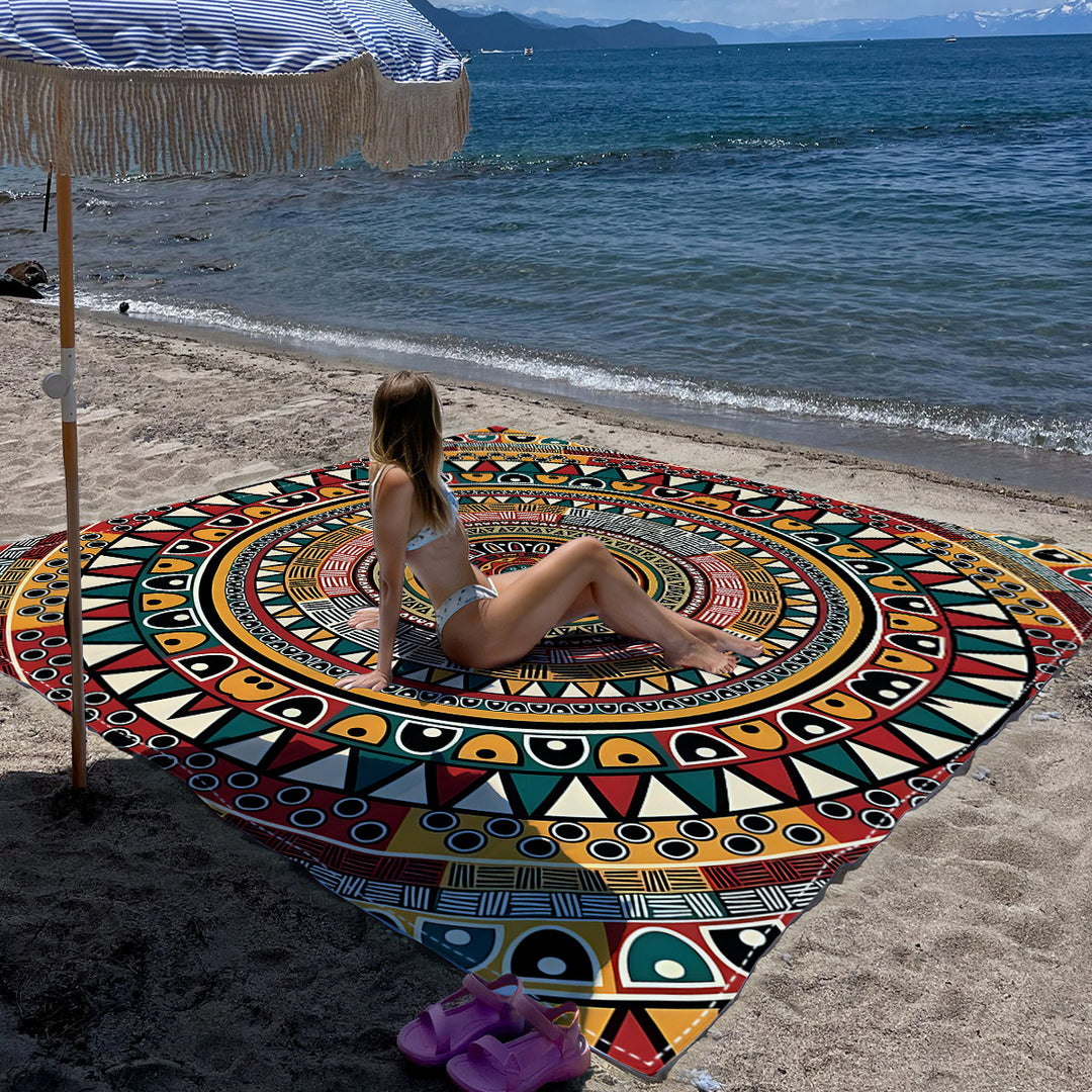 Mandala Design Strandmat Skanto