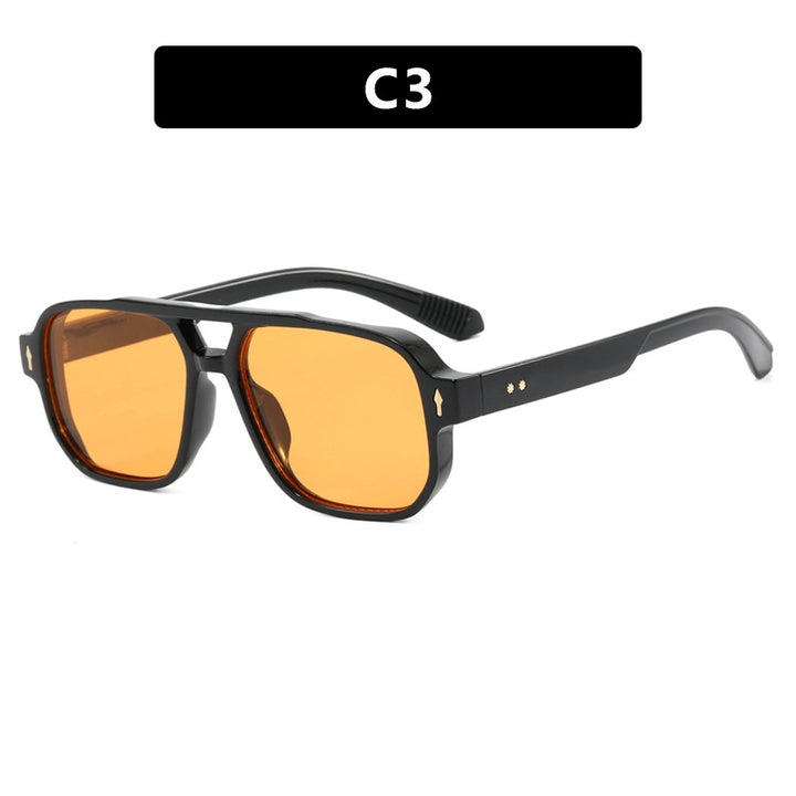 Women's fashion square sunglasses with luxurious details Skanto