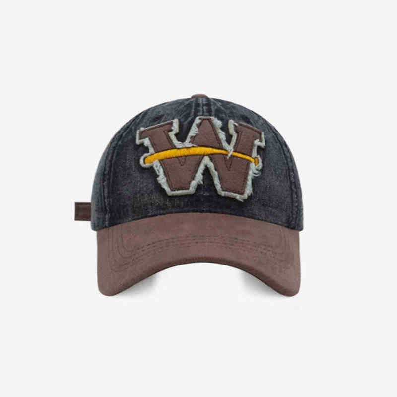 Herre Slitt Denim Baseball Caps Skanto