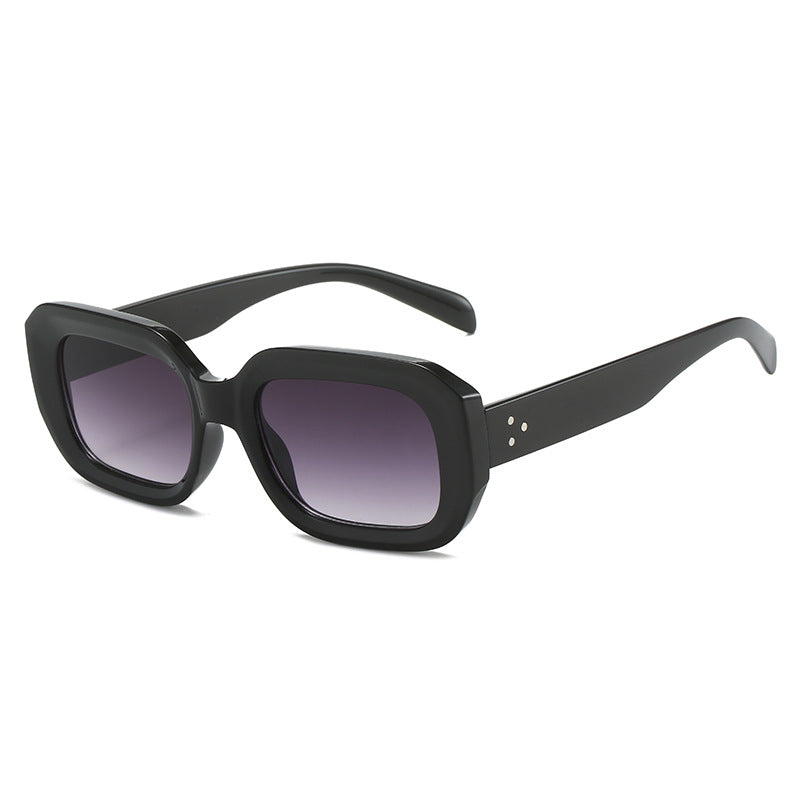 Dame oversized firkantet solbrille med trendy design Skanto