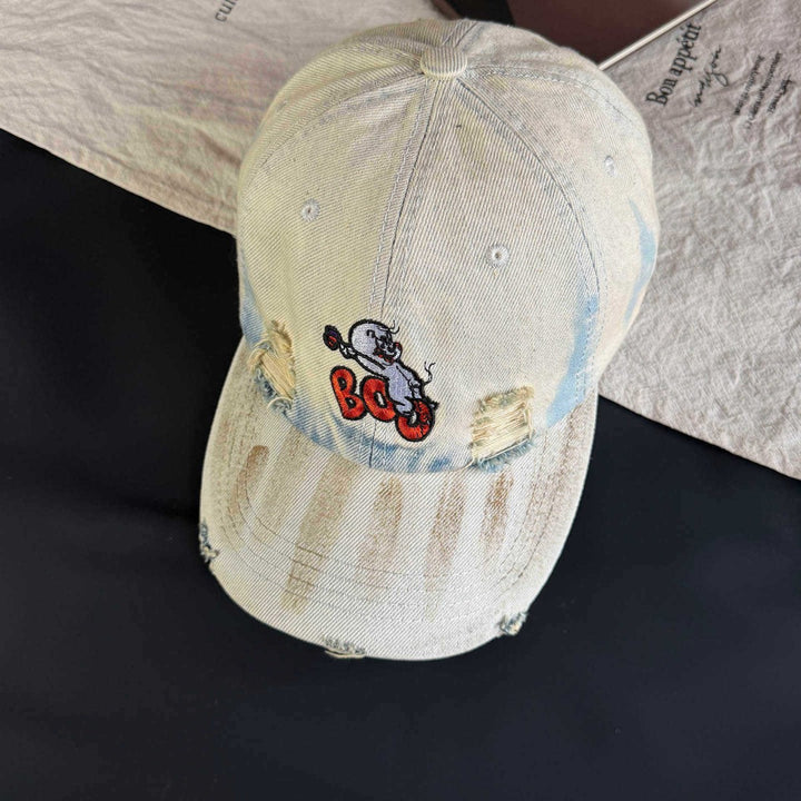 Kvinne Vintage-inspirert Slitt Brodert Caps Skanto