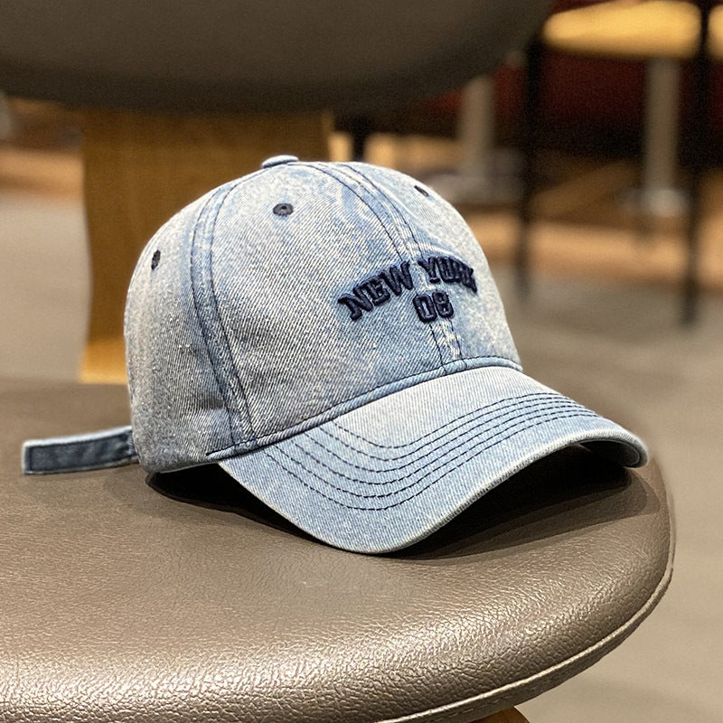 Herre Slitt Denim Stil Baseball Caps Skanto