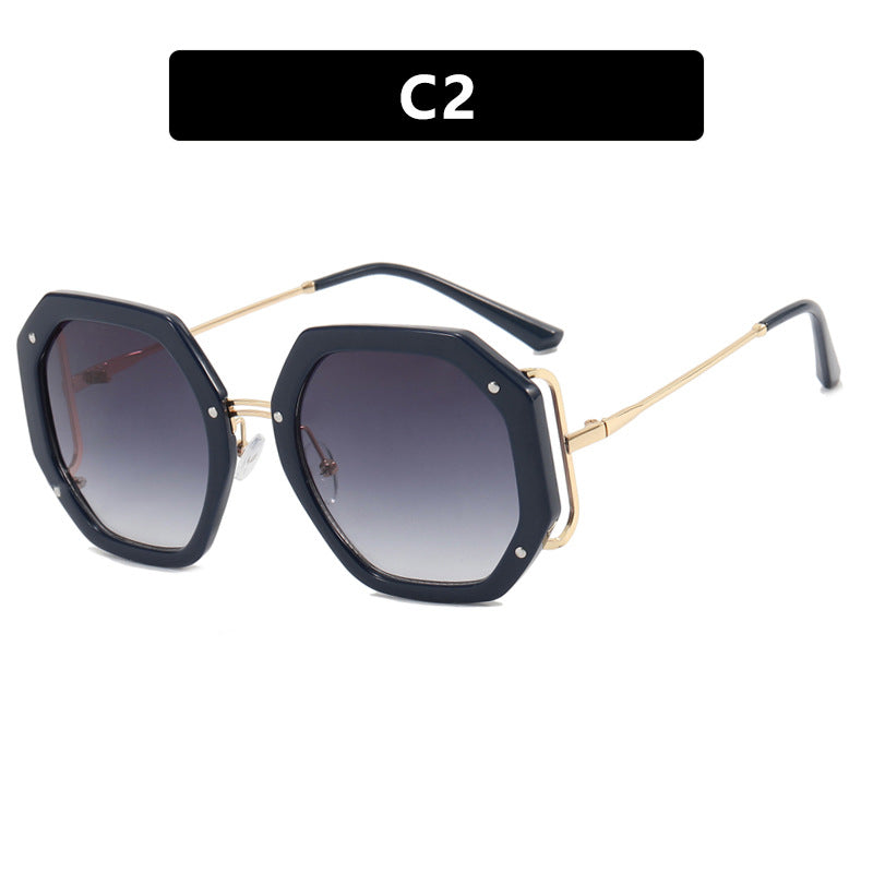 Women's stylish octagonal sunglasses with UV protection and elegant frame Skanto