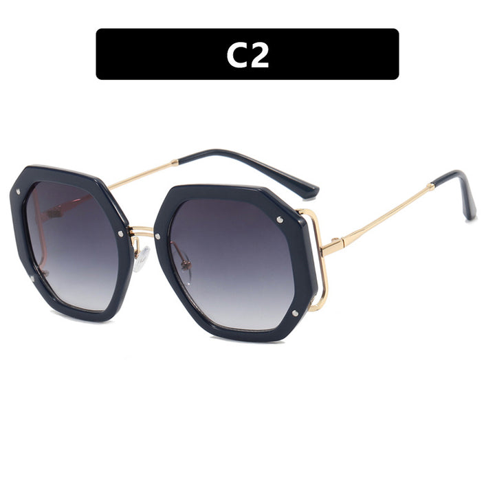 Women's stylish octagonal sunglasses with UV protection and elegant frame Skanto