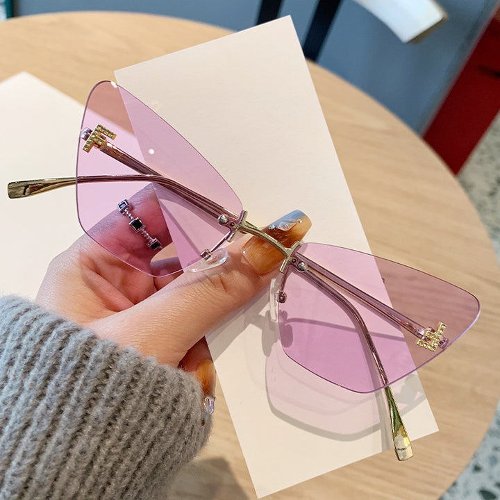Damer Cat-Eye solbriller i moderne design med innovativ ramme Skanto