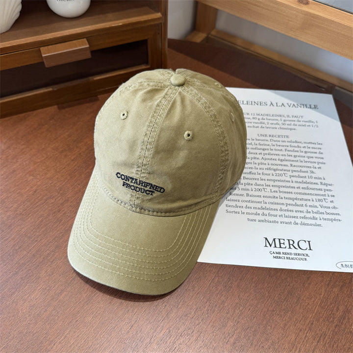 Herre Casual Brodert Bomulls Caps Skanto