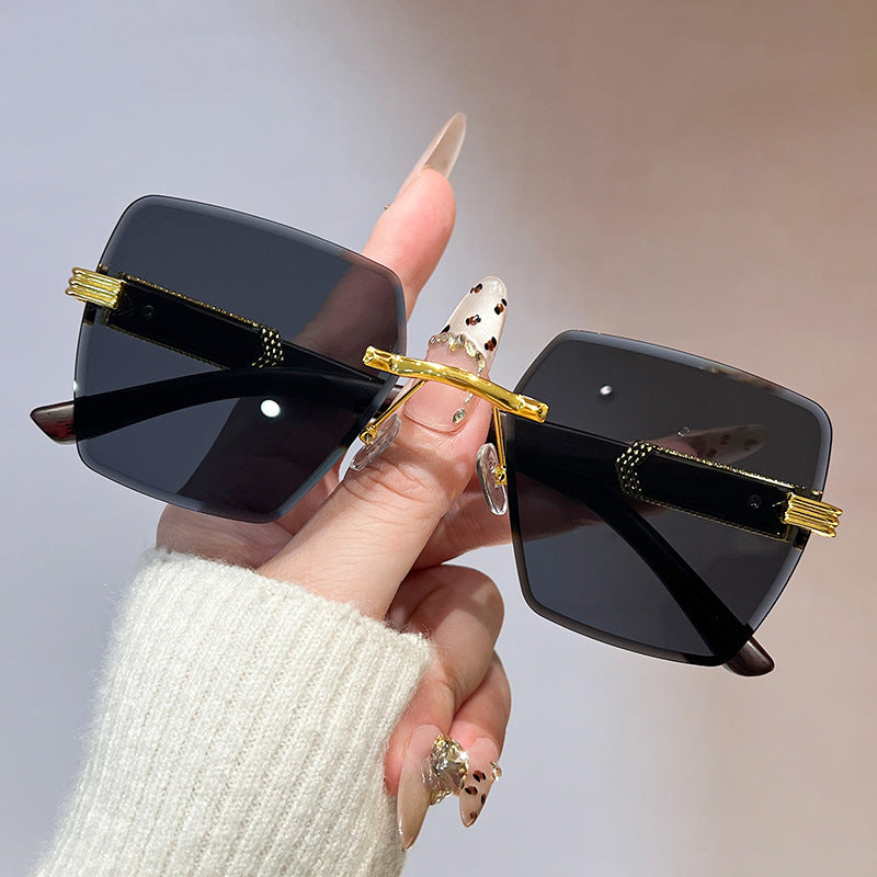 Dame stilige oversized firkantede solbriller Skanto
