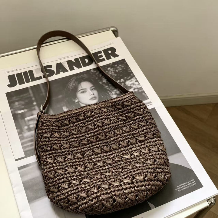 Håndveske med et moderne flettet design Skanto