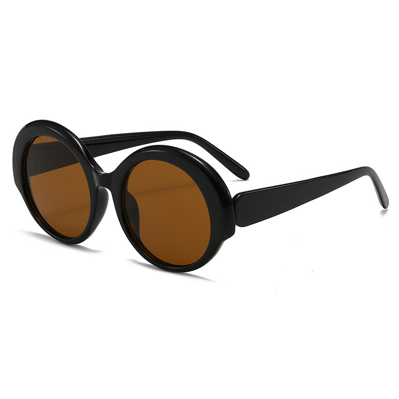 Dame moderne runde designer-solbriller Skanto