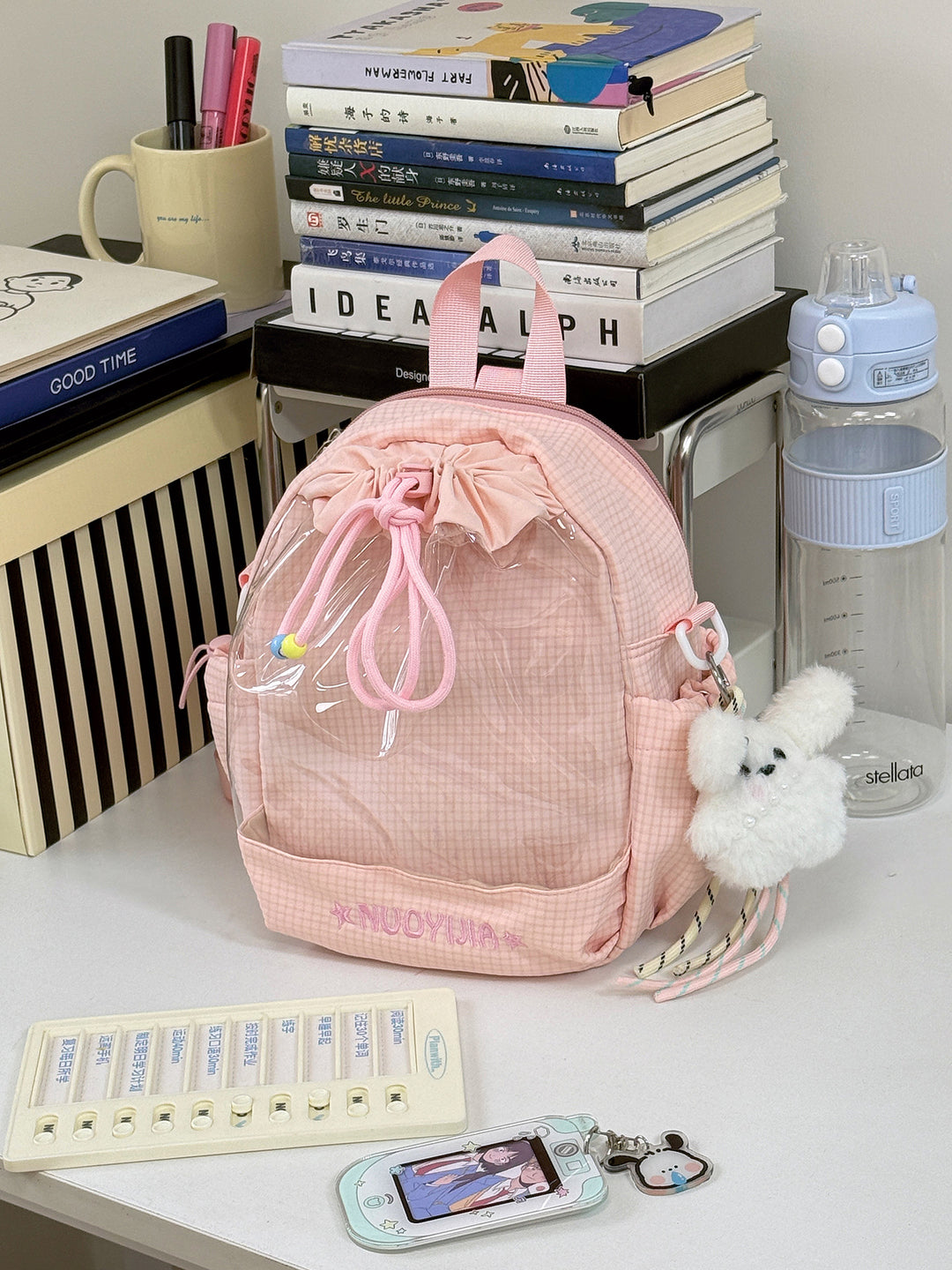 Søt Transparent Mini Skole Ryggsekk