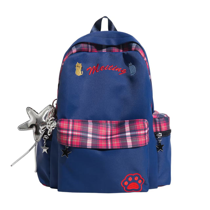 Brodert Casual Skole Ryggsekk Skanto
