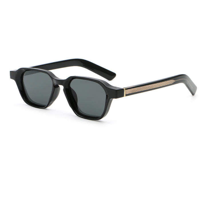 Dame solbrille i spesielt design med kantede glass Skanto