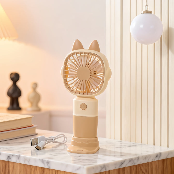 Damer Bærbar Dyre Mini-Ventilator med USB-tilkobling Skanto