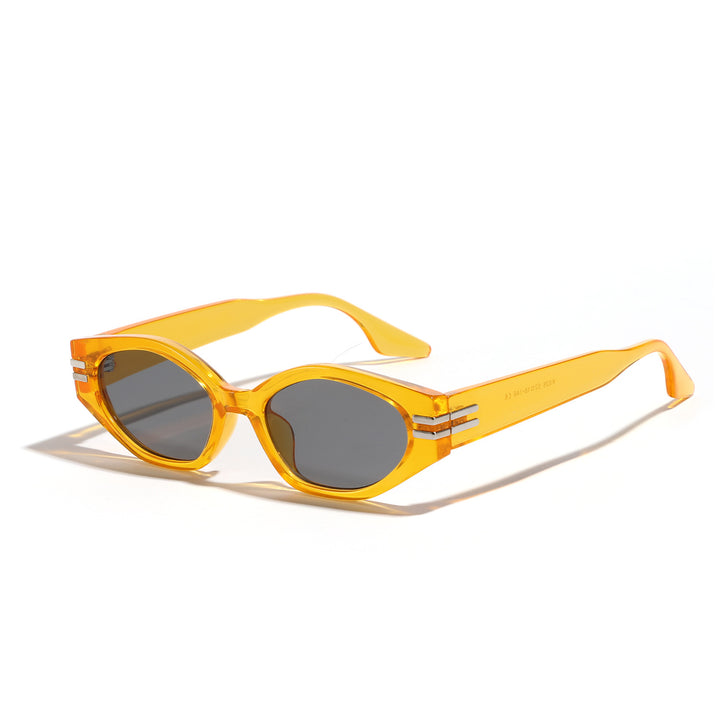 Dame geometrisk solbrille i ikonisk design Skanto