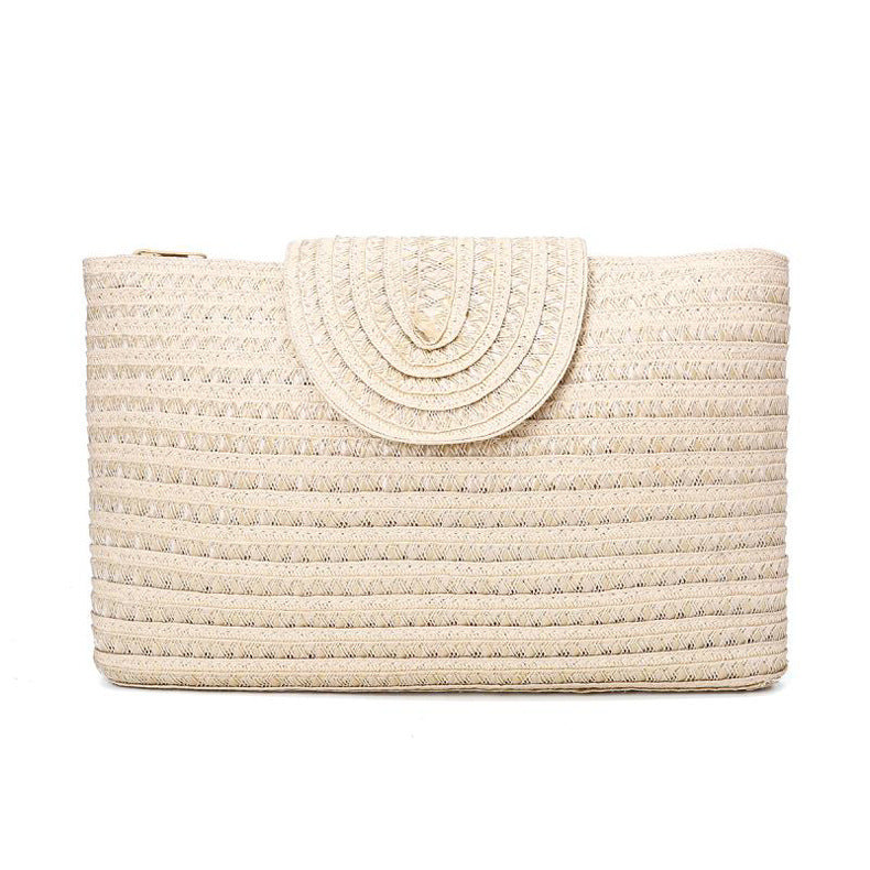 Elegant Clutch-veske med høykvalitets flettestruktur Skanto