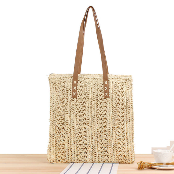 Strand shoulder bag made of handmade natural material with robust design Skanto