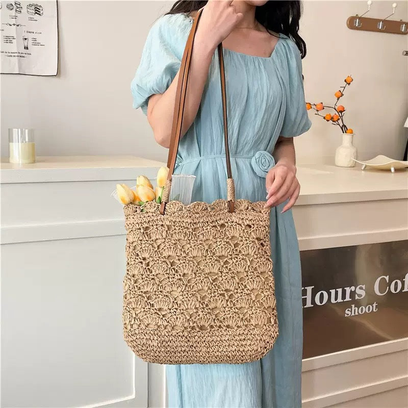 Stor Makramee Tote Bag Skanto