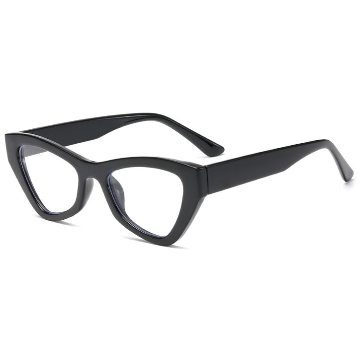 Dame Cat-Eye-briller med trendy gjennomsiktig ramme Skanto