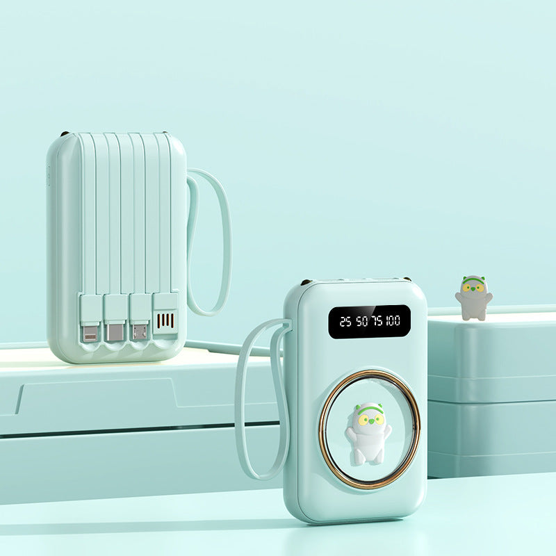 Bærbar powerbank med integrert LED-skjerm fra Skanto