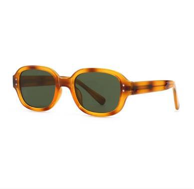 Damen modische solbrille med stor, firkantet ramme Skanto