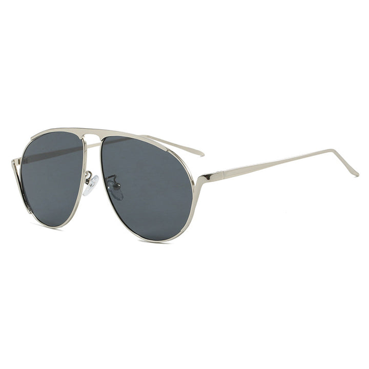 Women's Fashionable Pilot Sunglasses with Polarized Lenses and Elegant Metal Frame Skanto