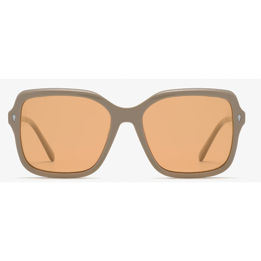 Dame oversized solbriller i moderne design med polariserte linser Skanto