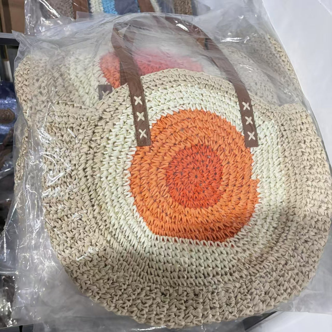 Rund Makramee Strandveske Skanto