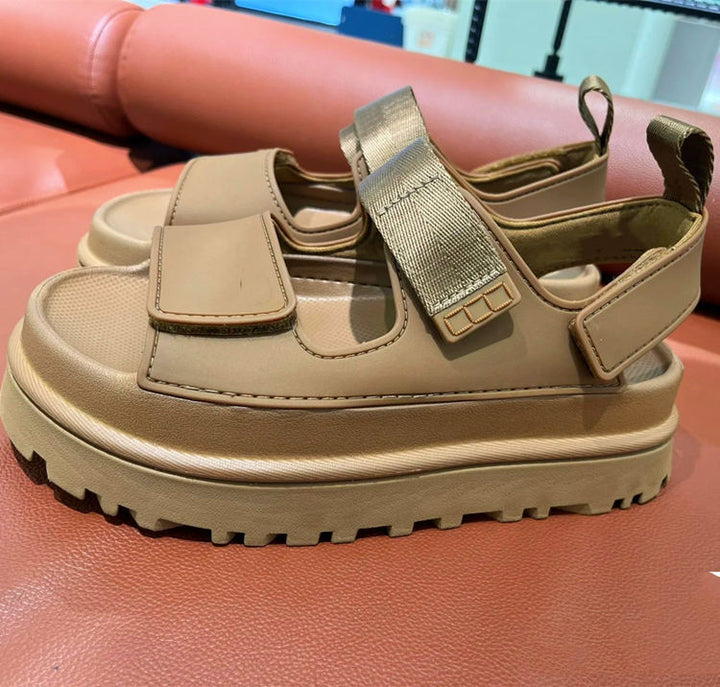 Dame sporty sandaler med ergonomisk fotbredde og sklisikker såle Skanto
