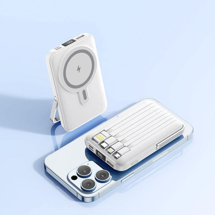 Bærbar powerbank med Magsafe-teknologi fra Skanto