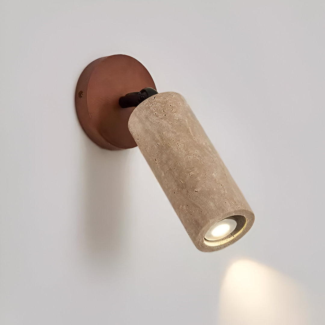 Skanto | Justerbar Travertin Tre LED Vegglampe og Taklampe