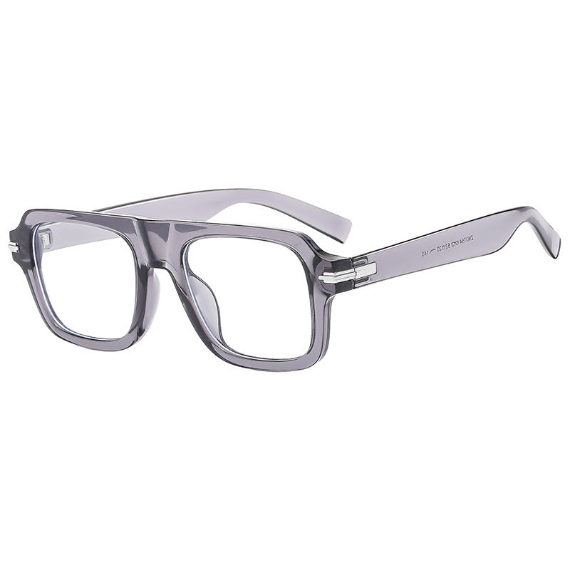 Dame Designer-solbriller med moderne firkantet ramme og polarisert glass Skanto