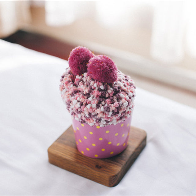 Skanto | Komfortabel Gave Pom Pom Cupcake Sokker