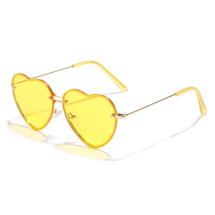 Dame hjerteformet solbrille med stilige linser Skanto